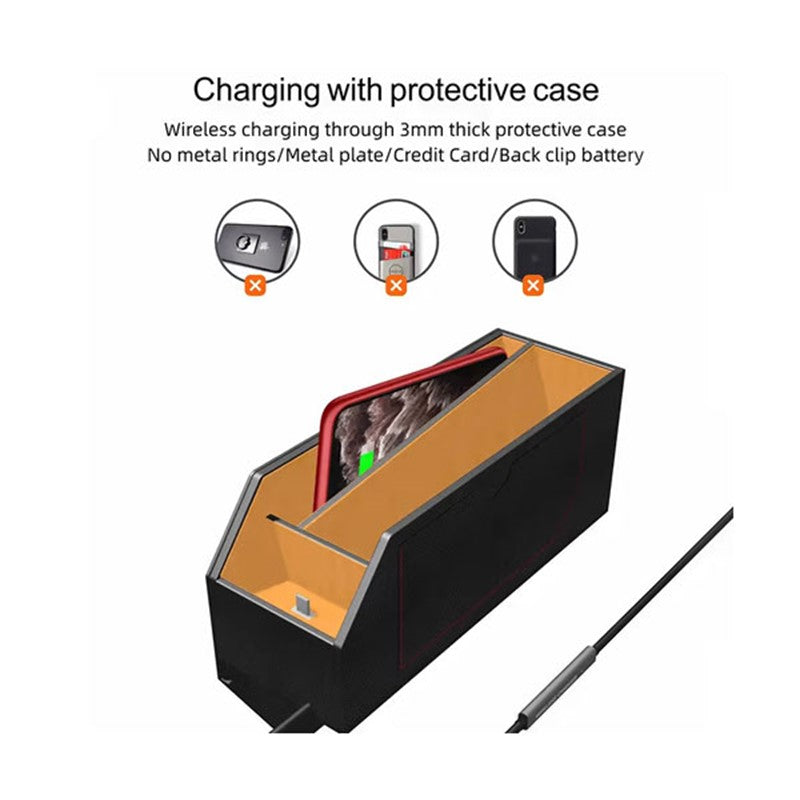 3 in 1 Wireless Charger , Airpods Charger and Storage Box For Car