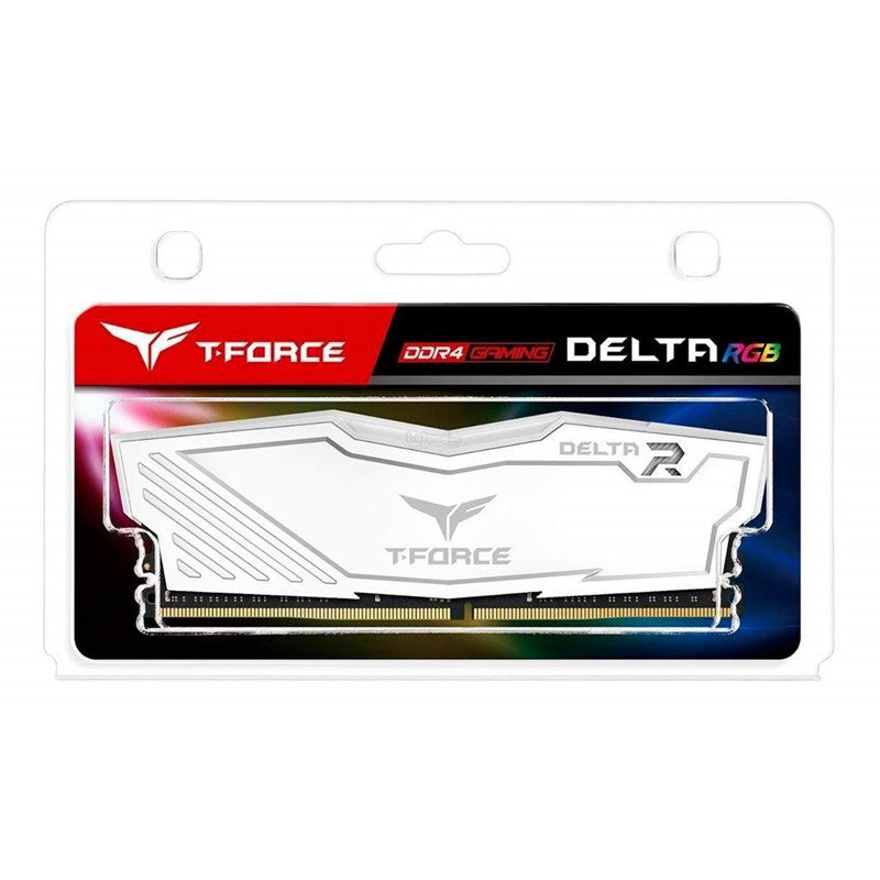 Teamgroup T-Force DELTA RGB UD-D4 8GB 3200MHz Gaming Memory - White