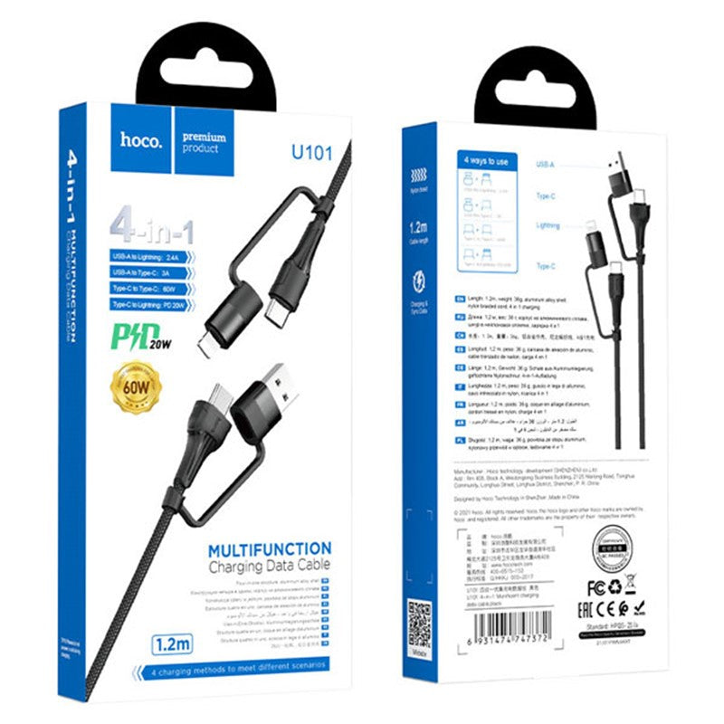 Hoco 4 in 1 Charging Data Cable