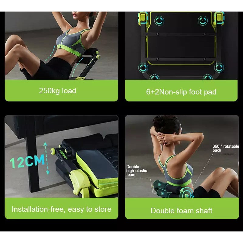 Merrick Sit-Up Board Aids Multi-Functional Lazy Abdomen Machine Home Abdominal Muscle Exercise Fitness Equipment
