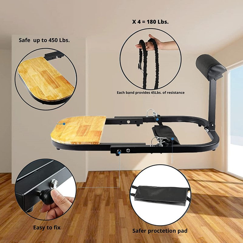 Strengthening 3 bands Hip Up machine Deep Thrust Trainer Lift Lifter Gym Equipment Machine Muscle Pelvic Fitness Buttock