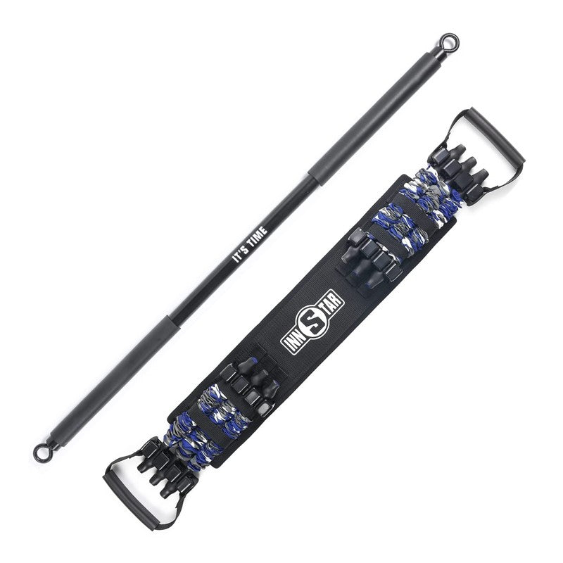 Bench Press Chest Push Artifact Barbell Push-Up Bracket Chest Muscle Training Home Fitness Equipment  Elastic Belt