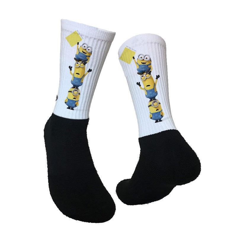 Lurk in Shrubs Socks Minions Stack - M