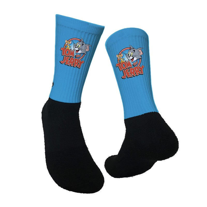 Lurk in Shrubs Socks Tom & Jerry Logo - M