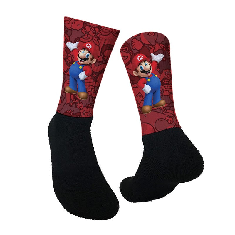 Lurk in Shrubs Socks Mario - M