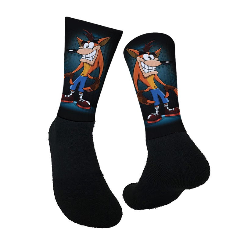Lurk in Shrubs Socks Crash Bandicoot - M