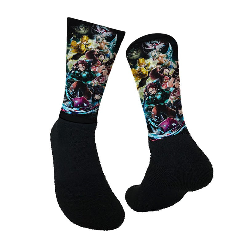 Lurk in Shrubs Socks Demon Slayer - Squad - S