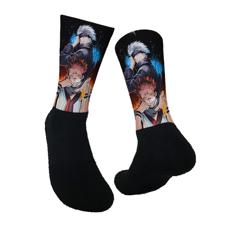 Lurk in Shrubs Socks Jujutsu Kaisen - Satoru & Yuji - M
