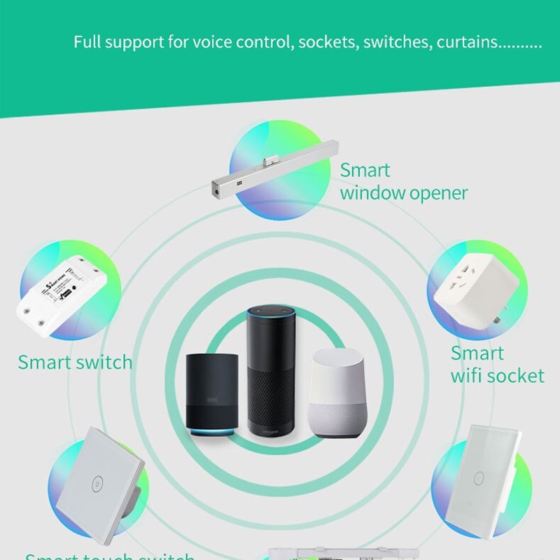 Smart WiFi Glass Panel Wall Touch Switch Power Socket (UK) 800W (3 Gang) With App Control Works with Amazon Alexa, Google Home Assistant - White
