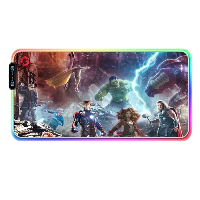 GAMEON Gaming Mousepad With RGB Lighting (900x400x3mm) - Avengers Edition