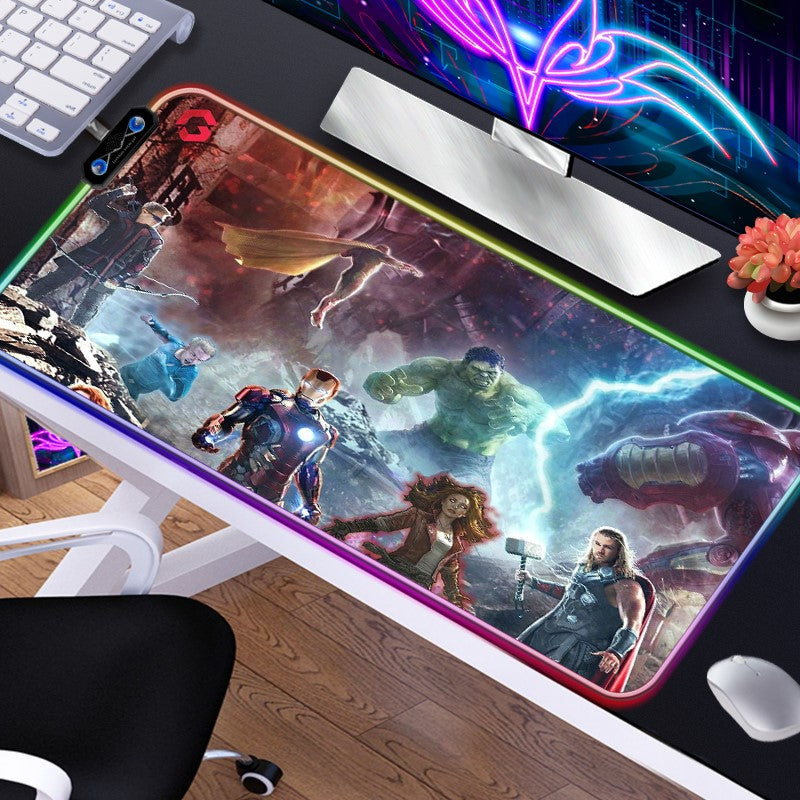 GAMEON Gaming Mousepad With RGB Lighting (900x400x3mm) - Avengers Edition