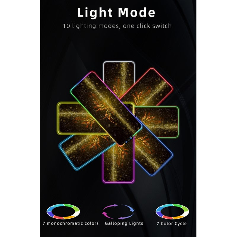 GAMEON Gaming Mousepad With RGB Lighting (900x400x3mm) - PUBG Theme Edition