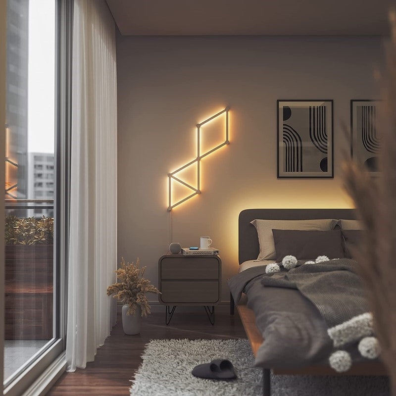 Nanoleaf Lines - RGBW Smarter Kit With 16M+ Colors, Dimmable Gaming and Home Decor Wall Lights (15 LED Light Lines)