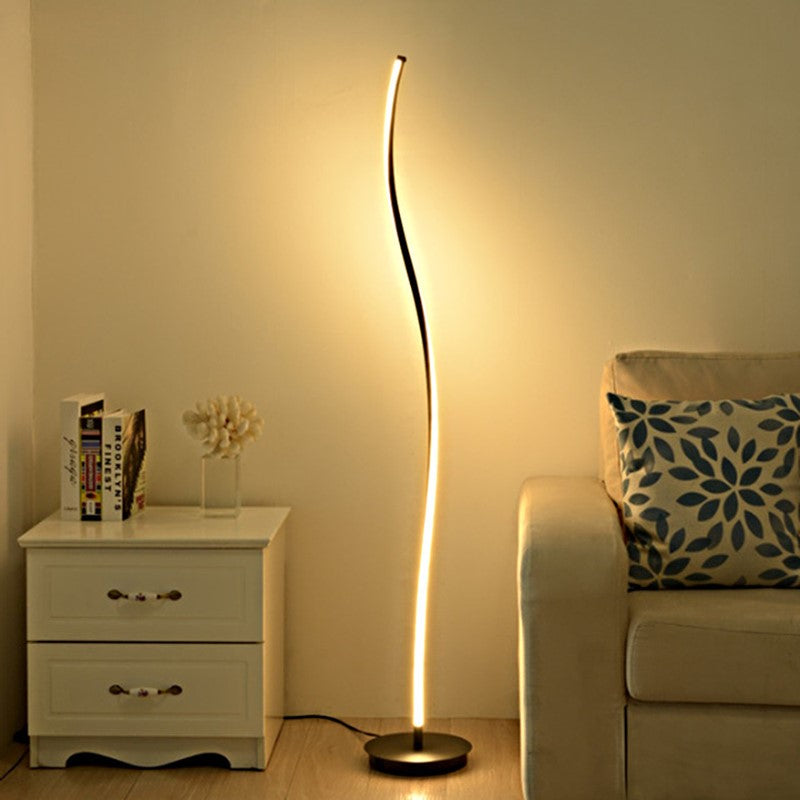 RGB LED Double Helix Corner Light, Floor Lamp With Remote Control For Living Room, Home Decoration