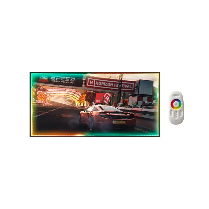 RGB LED Wall Painting, Poster Frame For Bedroom & Home Decoration - Forza Horizon 4