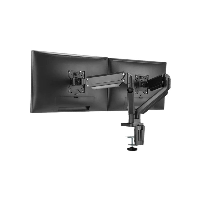 Twisted Minds Premium Dual Monitor Aluminum Gas Spring Pole Mounted Monitor Arm Stand And Mount For Gaming And Office Use 17