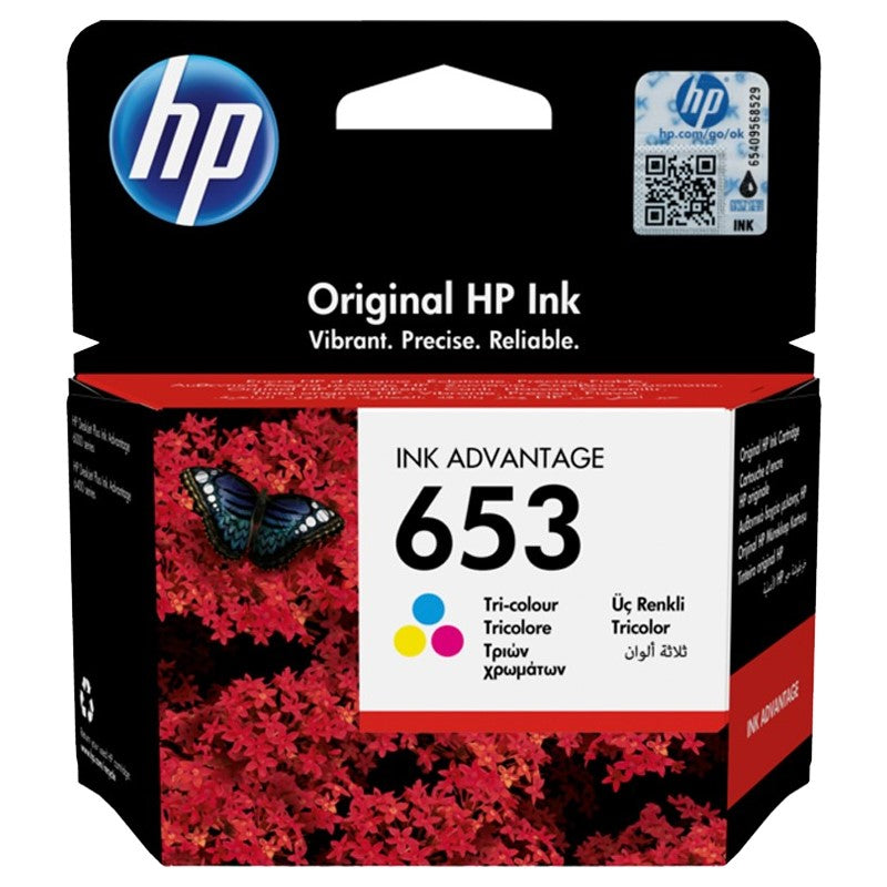 HP 653 Original Ink Advantage Cartridge - Tri-color