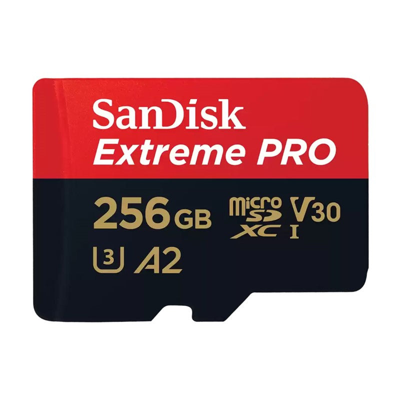 SanDisk 256GB Extreme PRO microSDXC UHS-I Memory Card for 4K UHD Videos, Up to 200MB/s Speed