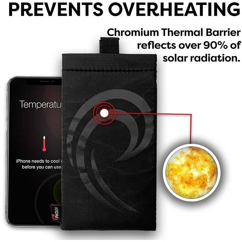Phoozy Apollo II Thermal Phone Case for Large Mobile Phones - Blackout (445801)