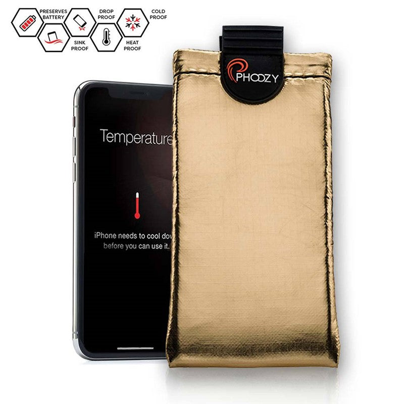 Phoozy XP3 Series Thermal Mobile Phone Case Capsule with Internal Stash Pocket Gold Medium (300120)