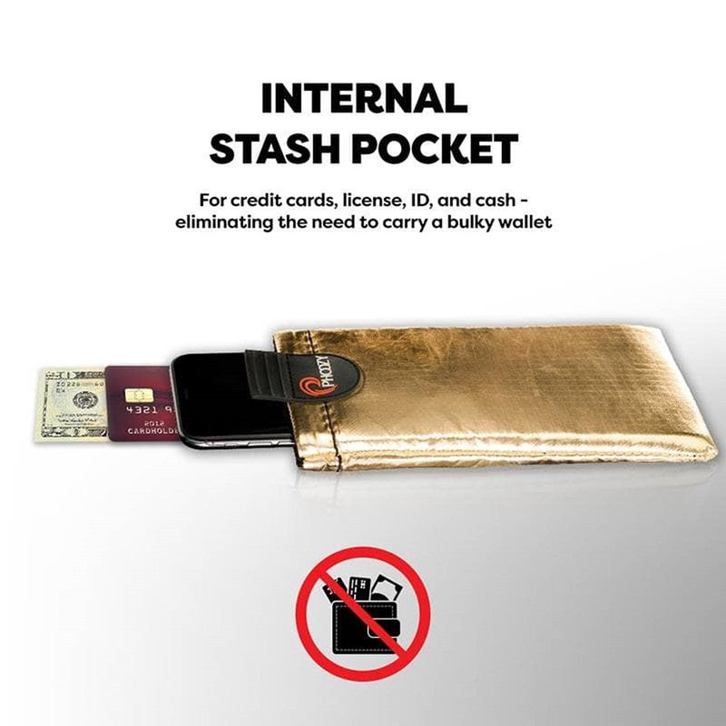 Phoozy XP3 Series Thermal Mobile Phone Case Capsule with Internal Stash Pocket Gold Large (300121)