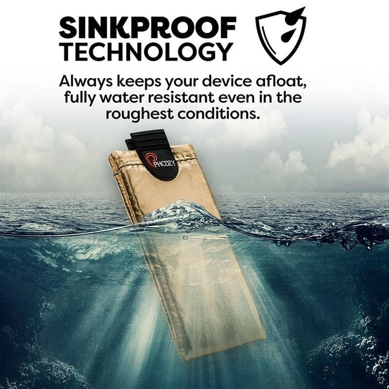 Phoozy XP3 Series Thermal Mobile Phone Case Capsule with Internal Stash Pocket Gold Large (300121)