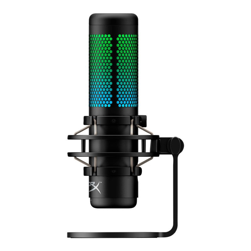 HyperX QuadCast S RGB USB Condenser Standalone Gaming Microphone for PC, PS5, PS4 & Mac - Black