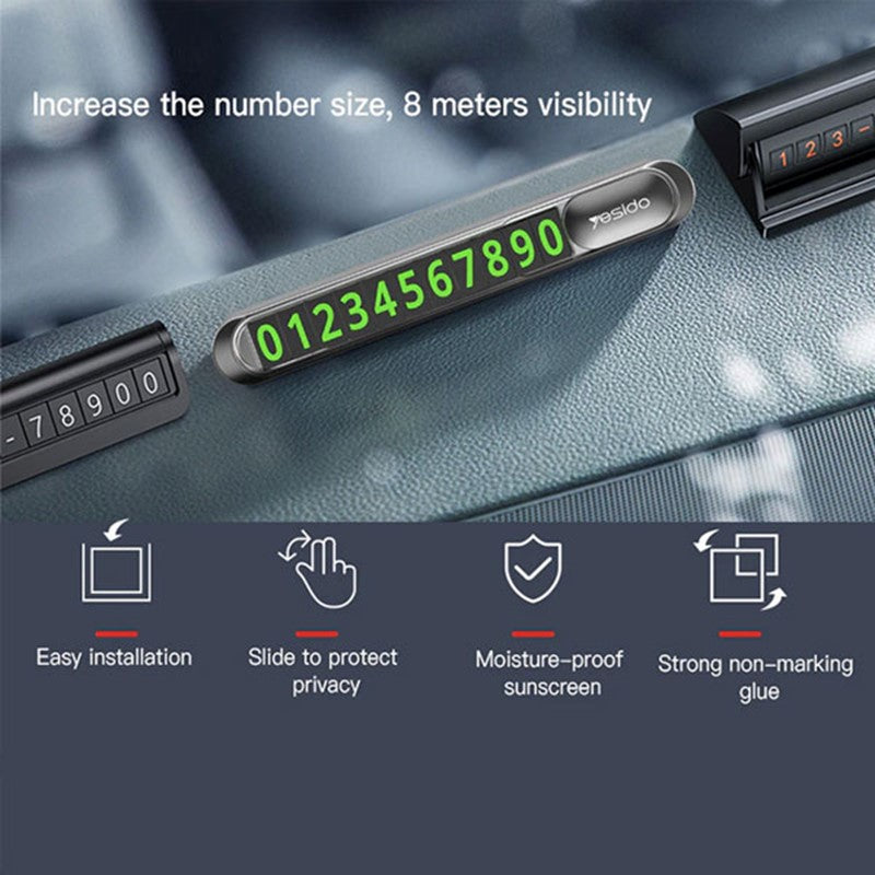 Yesido C88 Temprary Parking Card