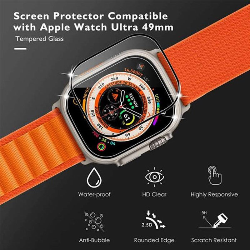 COTEetCI 4D Full Cover Screen Protector For Apple Watch Ultra 49mm