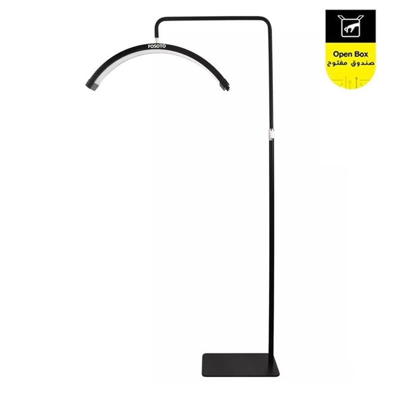 LED Ring Extension Half Moon Light 180cm 40W For Makeup Artist - Black  - Open Box