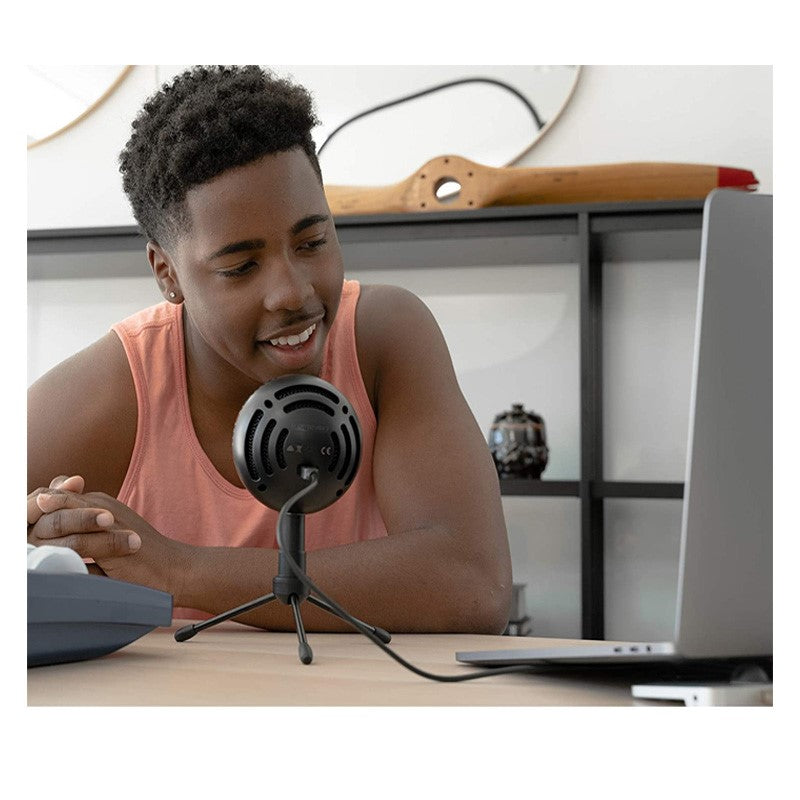 لوجيتك , ميكروفون USB , Blue Snowball Ice، استجابة تردد 40-18 كيلو هرتز، للتسجيل, البث, اسود