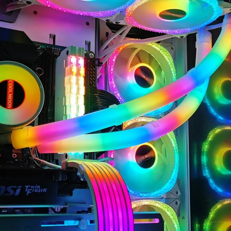Coolmoon ST350 ARGB Liquid Cooler Tube For PC CPU AIO Water Cooler