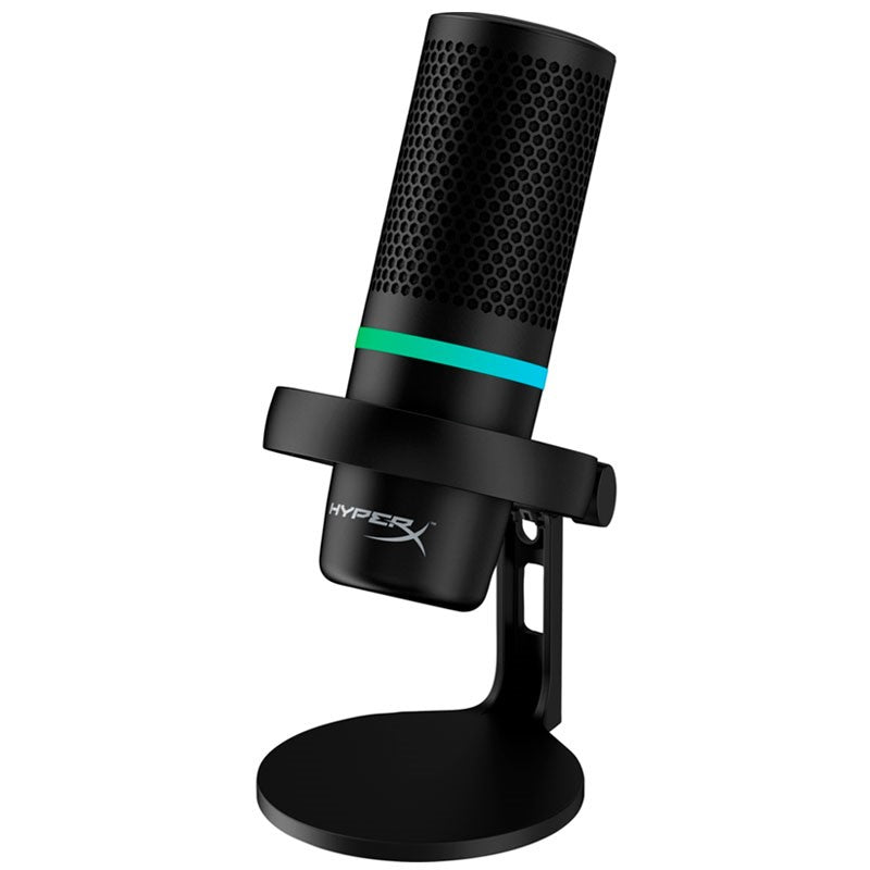 HyperX DuoCast Wired RGB Gaming and Streaming Microphone - Black