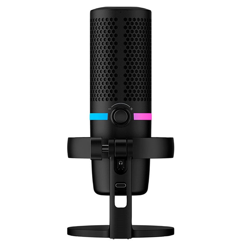 HyperX DuoCast Wired RGB Gaming and Streaming Microphone - Black