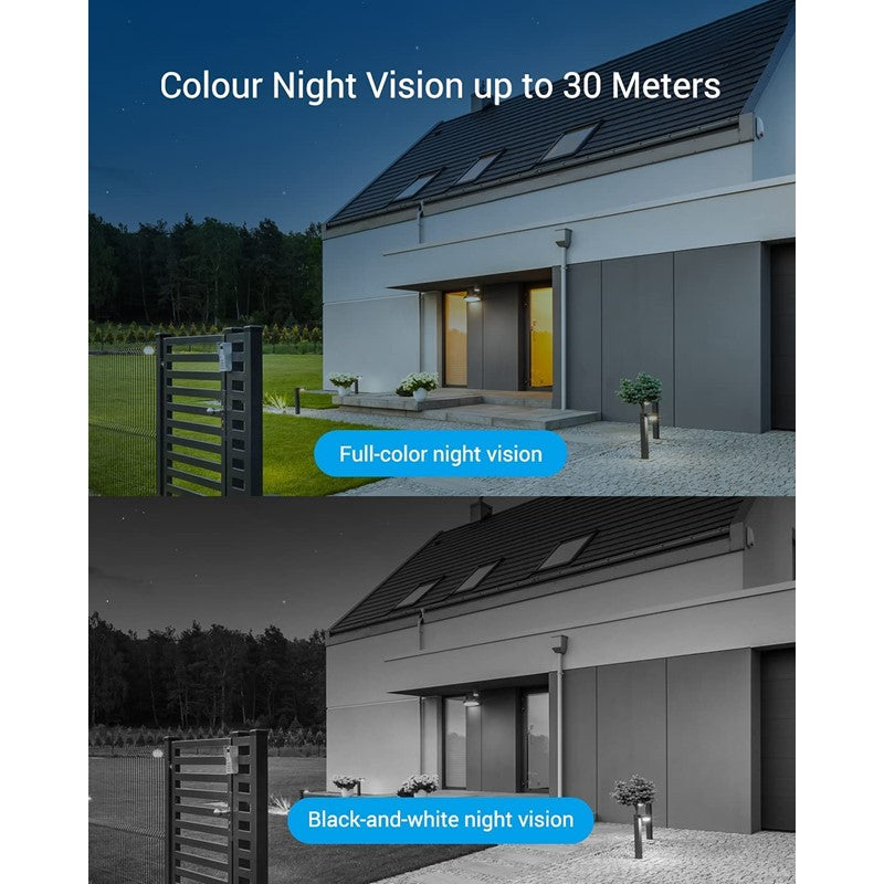 EZVIZ C3TN Outdoor 2.8MM WIFI Camera, 3MP, Color Night Vision, Two way talk, AI Human Detection, Metal - White
