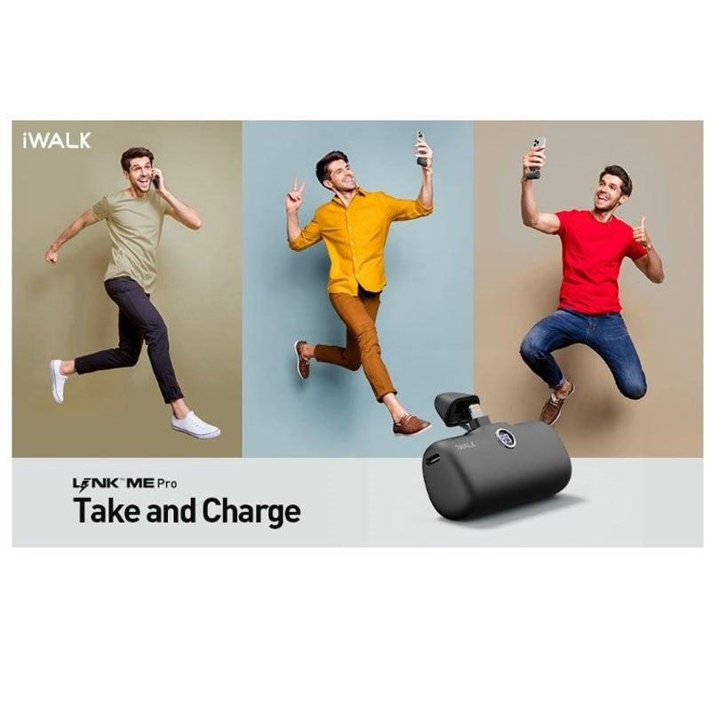 IWalk Linkme Pro Fast Charge 4800 mAh Pocket Battery With Battery Display for iPhone