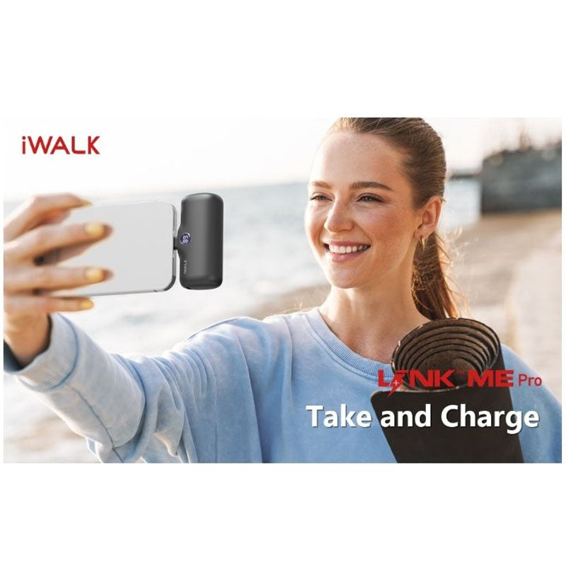 IWalk Linkme Pro Fast Charge 4800 mAh Pocket Battery With Battery Display for iPhone
