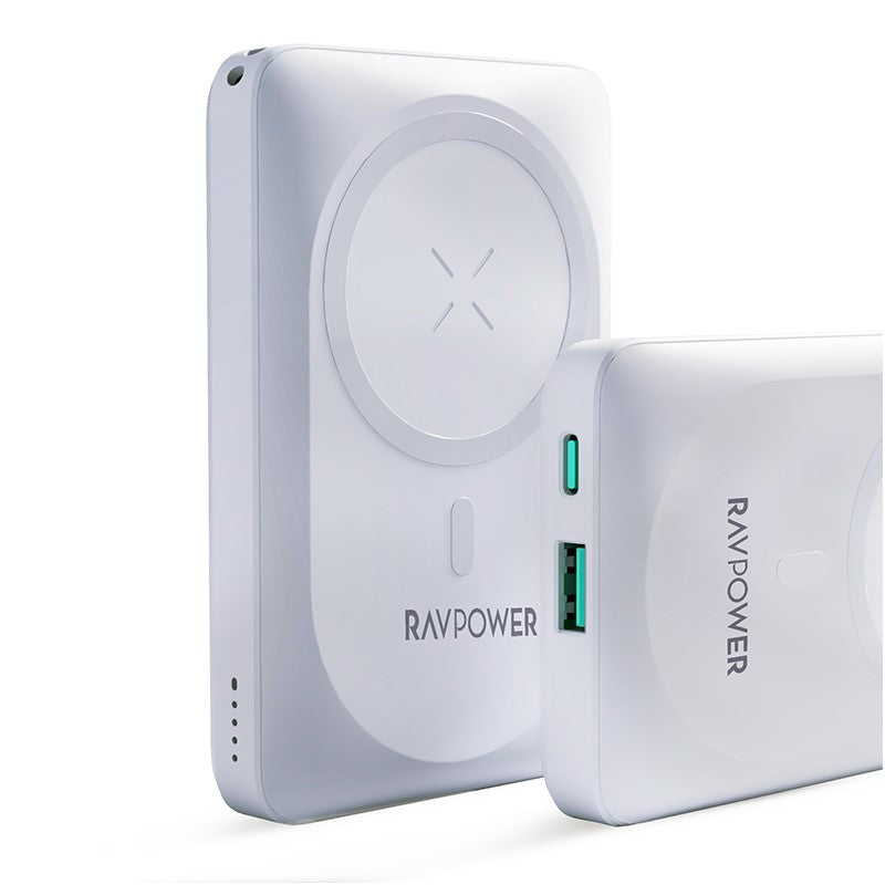 Ravpower RP-PB1212 10000mAh 20 Watts Magnetic Wireless Powerbank White