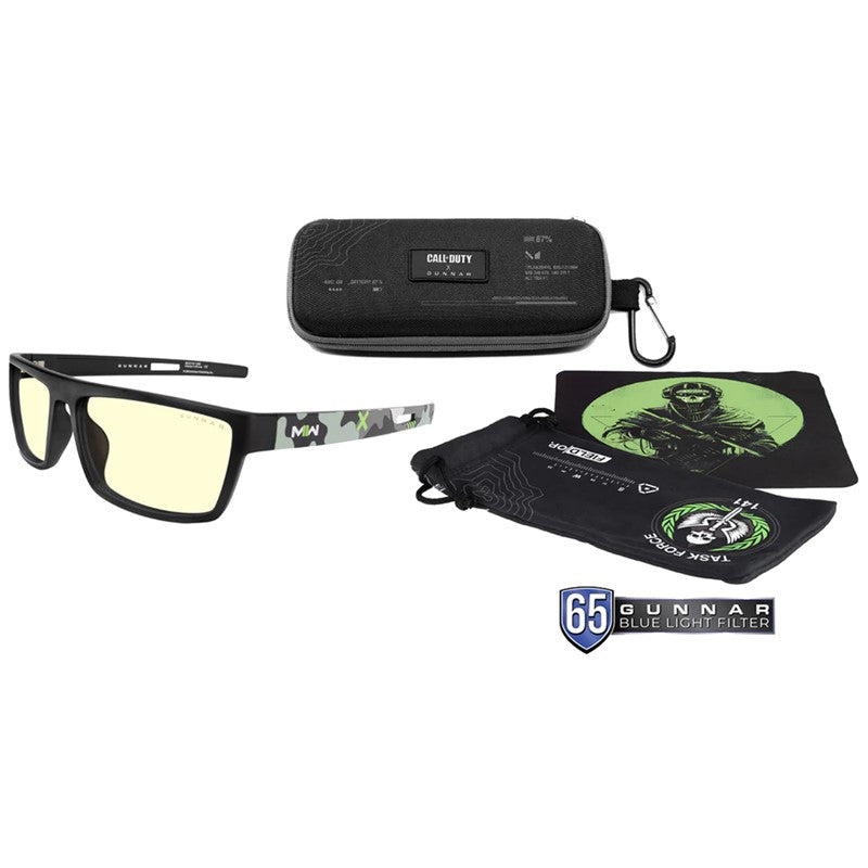Gunnar Call of Duty Tactical Edition Gaming Eyewear Amber Tint - Onyx