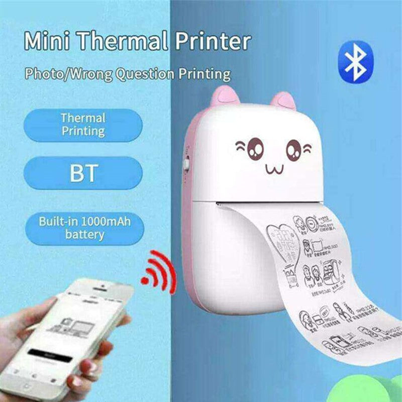 Gadgeton Label Maker Portable Mini Bluetooth Thermal Label Printer, Apply to Labelling, Office, Cable, Retail, Barcode and More, Compatible with Android & iOS Systems