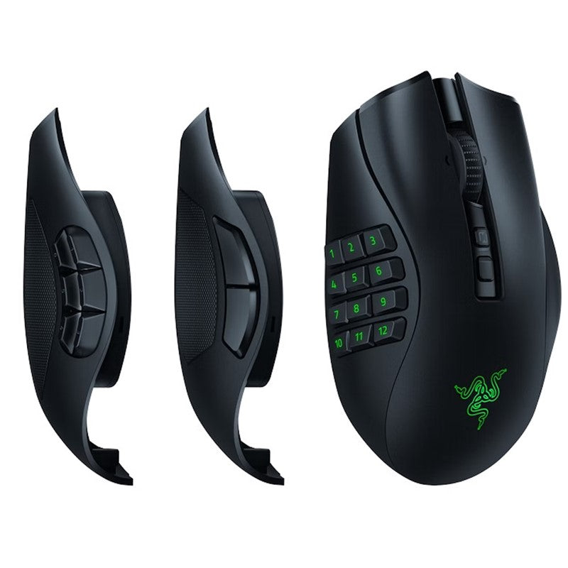 Razer Naga V2 Pro MMO Wireless Gaming Mouse with HyperScroll Pro Wheel - Black