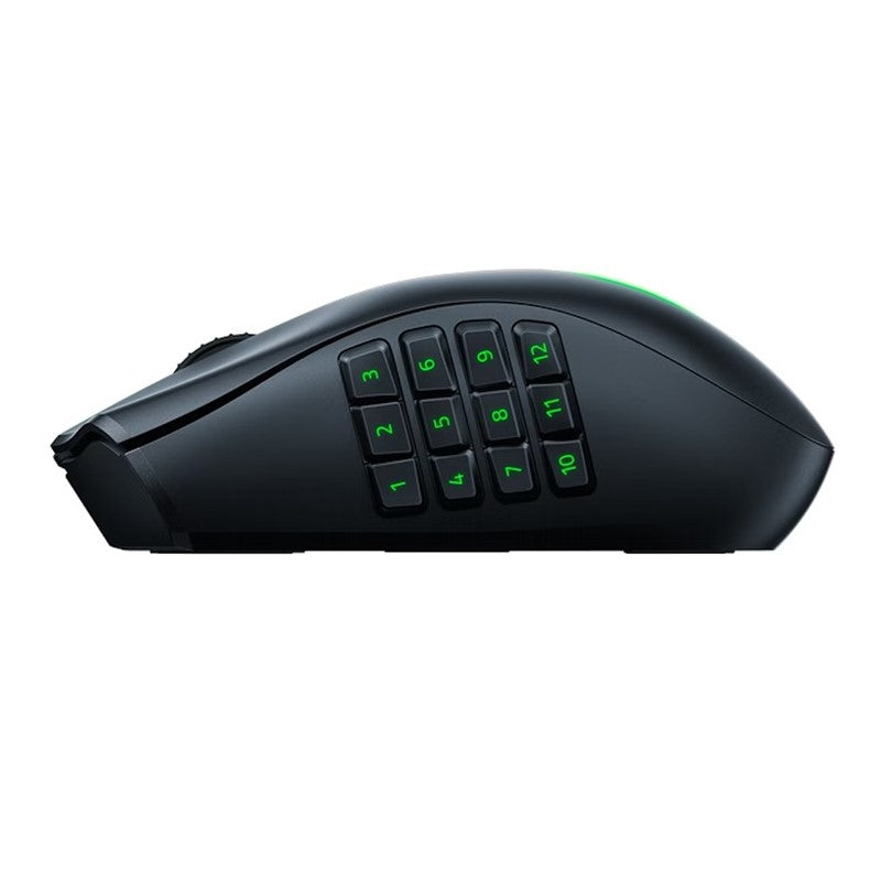 Razer Naga V2 Pro MMO Wireless Gaming Mouse with HyperScroll Pro Wheel - Black