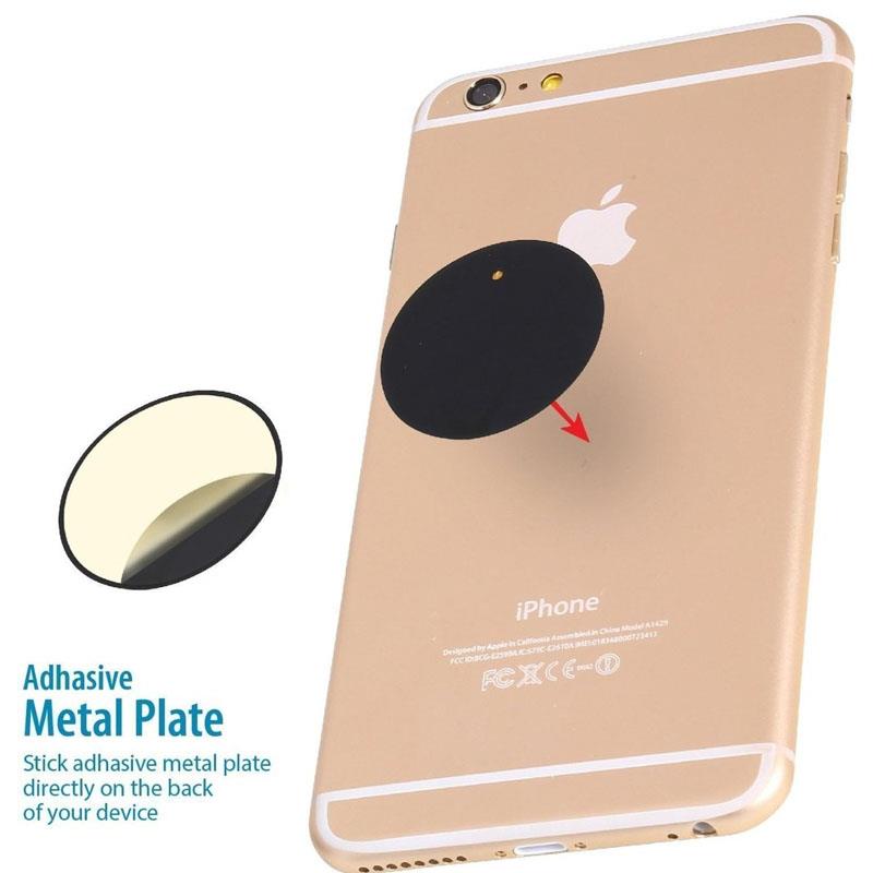 WizGear Universal Flat Stick On Dashboard Magnetic Car Mount Holder for Cell Phones