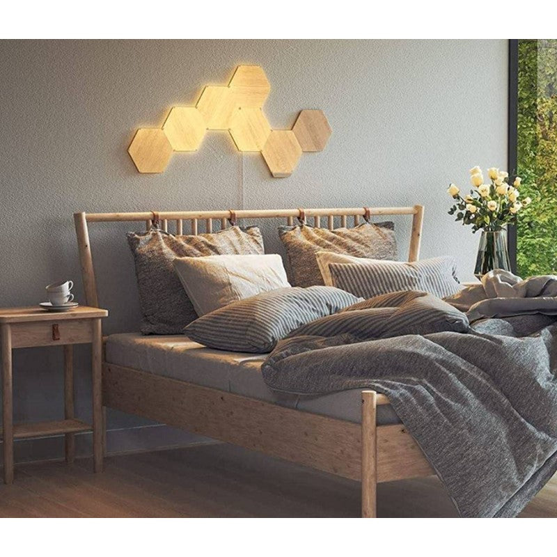 Nanoleaf Elements - Hexagons - 3 Pack Expansion - Birchwood - Global - Panels Only