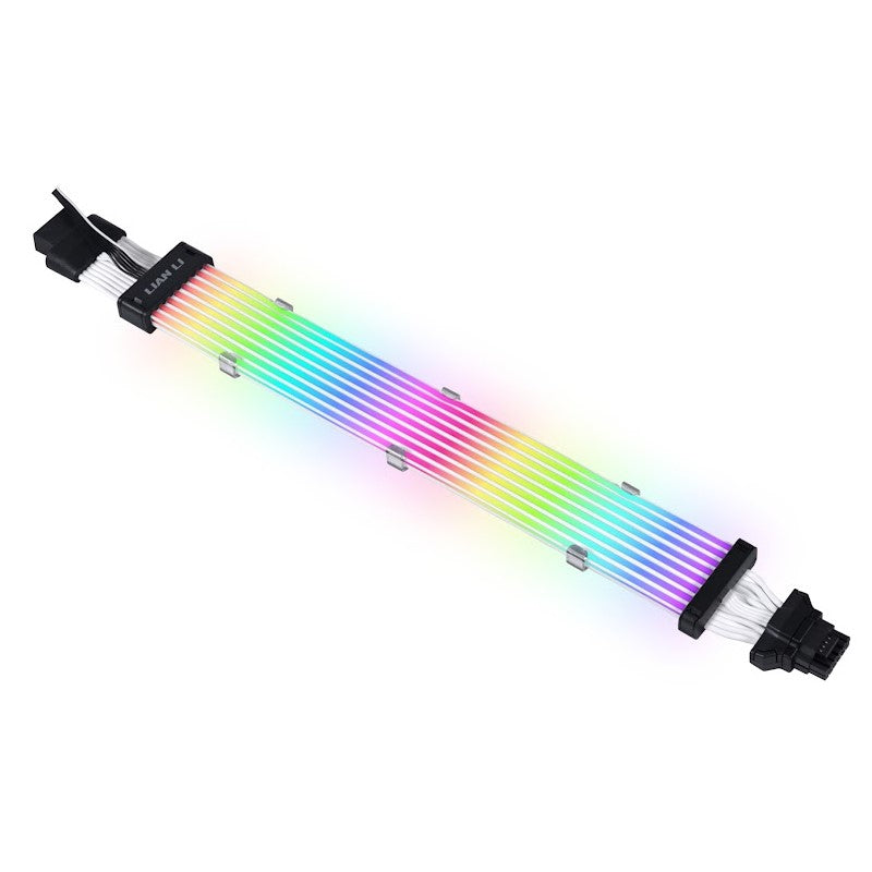 LIAN LI SRIMRER PLUS RGB V2 12 + 4 إلى 12 + 4 دليل الضوء 8 LED PSU تمديد كابل