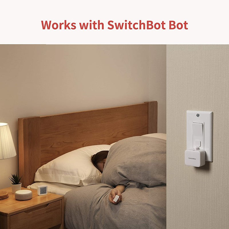 SwitchBot Remote One Touch Button Compatible with SwitchBot Bot, Curtain Robot, Color Bulb, Plug Mini and Blind Tilt, Smart Home Easy to Control, Bluetooth Long Range 5.0