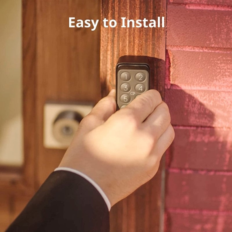 SwitchBot Smart Keypad Touch for SwitchBot Lock, Fingerprint Keyless Home Entry, IP65 Waterproof, Supports Virtual Passwords for Home Security