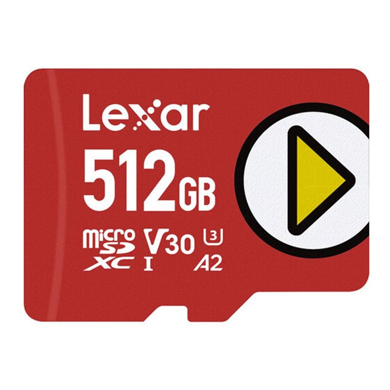 بطاقة 512 جيجا بايت من ليكسار Play Microsdxc Uhs-I ، تصل إلى 150 ميجا بايت / ثانية