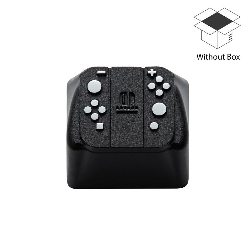 لوحة ألعاب مخصصة من ZomoPlus I Cherry MX Switches and Clones ، غطاء مفاتيح معدني بطابع الألعاب والفيلم مع نقش CNC (مقاس 1u) للوحة مفاتيح الألعاب الميكانيكية - أسود / فضي - بدون صندوق