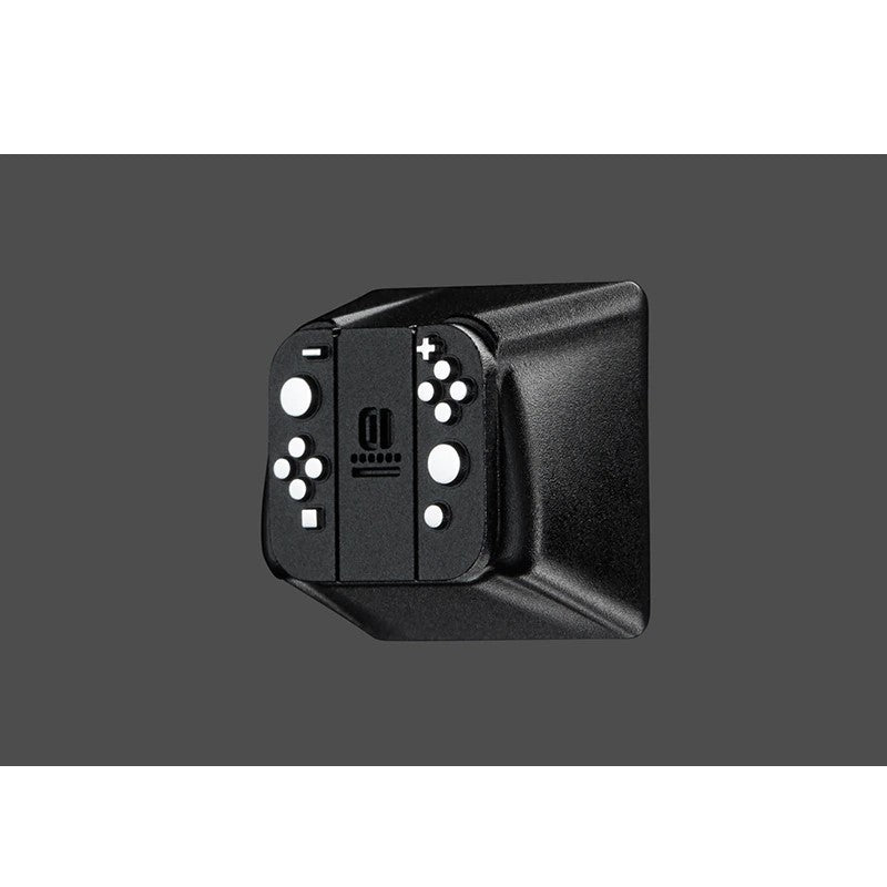 لوحة ألعاب مخصصة من ZomoPlus I Cherry MX Switches and Clones ، غطاء مفاتيح معدني بطابع الألعاب والفيلم مع نقش CNC (مقاس 1u) للوحة مفاتيح الألعاب الميكانيكية - أسود / فضي - بدون صندوق
